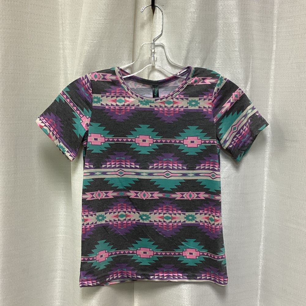 Trendy Kids Aztec Pattern Short Sleeve Tee